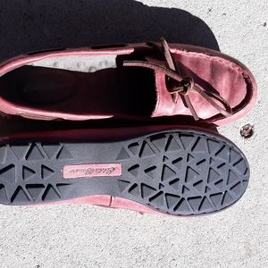 Eddie bauer red leather moccasins